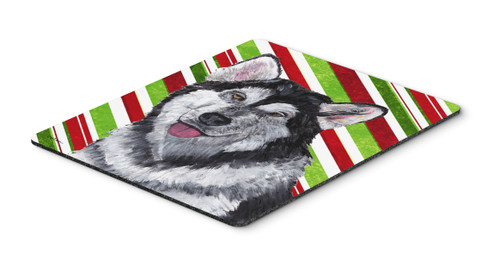 Alaskan Malamute Candy Cane Holiday Christmas Mouse Pad, Hot Pad or Trivet SC9490MP