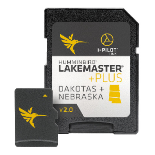 7" Humminbird Lakemaster Plus Dakota and Nebraska v2.0 Micro SD Card