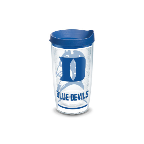 6.5" Blue and White Duke University Tradition Insulated Classic Tumbler - 16 Oz.