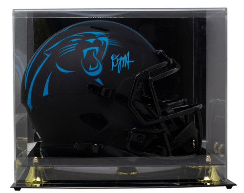DJ Moore Signed Panthers Full Size Speed Replica Eclipse Helmet w/Case BAS ITP