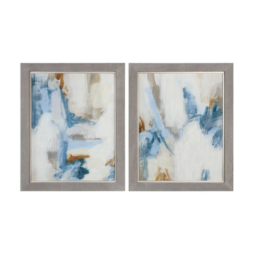 Set of 2 Intermittent Abstract Modern Art 30.25”