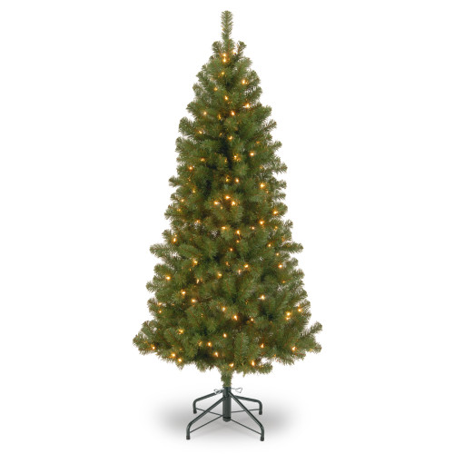 7’ Pre-Lit Canadian Grande Fir Artificial Christmas Tree – Clear Lights