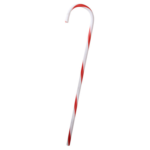 Club Pack of 24 Red and White Striped Candy Cane Christmas Decorations 32" - 32915514