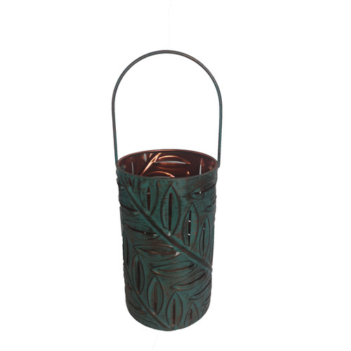 Infinity LED Metal Hanging Lantern Green Patina - Case Of: 2;