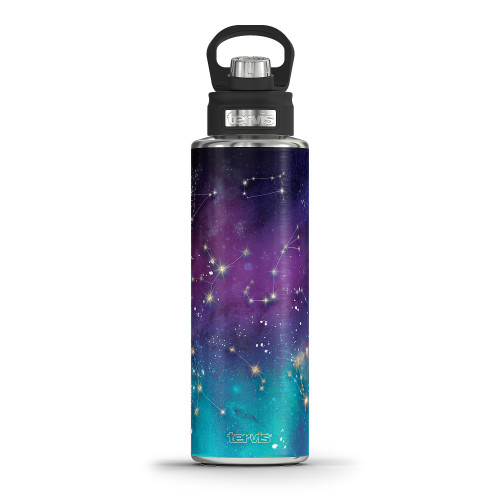 13.25" Vibrant Unique Tervis Zodiac Galaxy Wide Mouth Bottle - 40 Oz