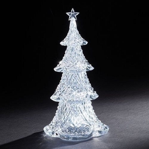 12.5 “Crystal 4 Tier Christmas Tree – LED Lights