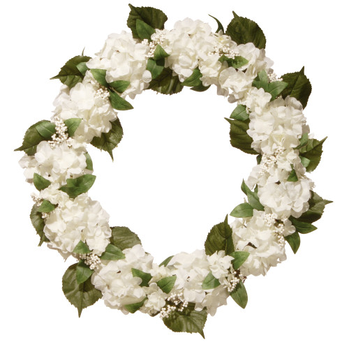 32" Cream Hydrangea Wreath