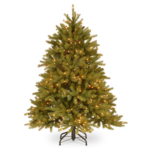 4.5’ Pre-Lit Jersey Fraser Fir Artificial Christmas Tree, Clear Lights