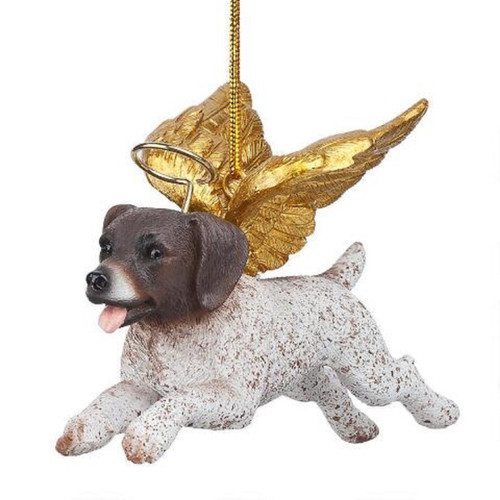 4" Flying Pointer Boxer Dog Angel Christmas Ornament