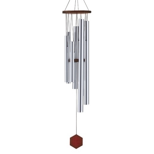 41" Silver and Brown Hand Tuned Triple Sealed Wind Chime
