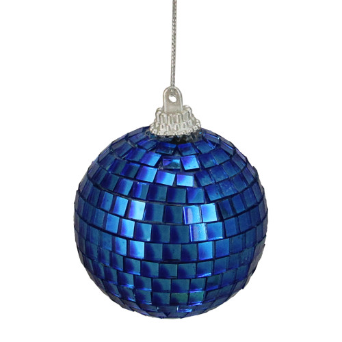 Northlight 2.75 Gold Mirrored Glass Disco Ball Christmas