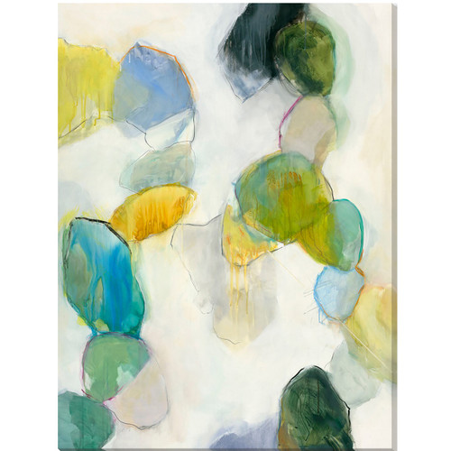 48" Beige and Green Lucid Thought II Wall Art Decoration - 33442592