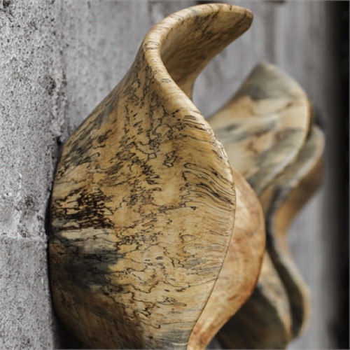 Set of 3 Tamarind Wood Wall Decor 10"