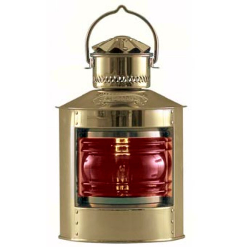 6" Gold and Red Electric Contemporary Side Light