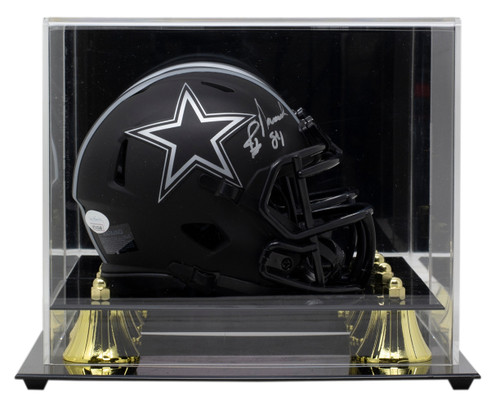 Jay Novacek Signed Dallas Cowboys Mini Speed Replica Eclipse Helmet w/Case JSA