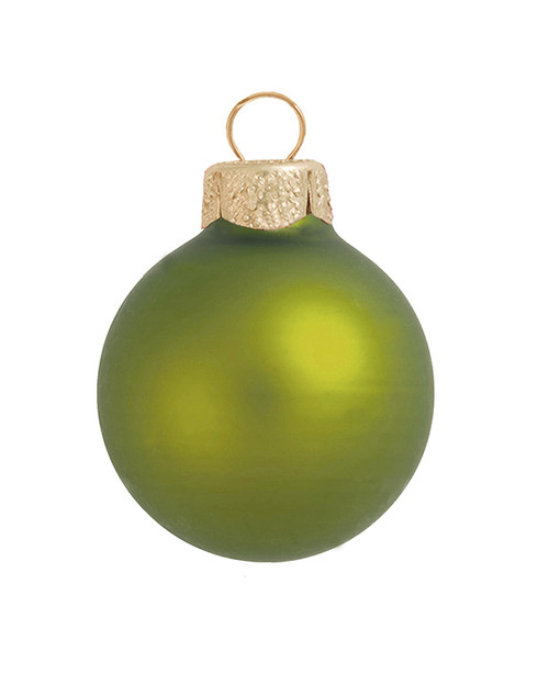 4ct Kiwi Green Matte Finish Christmas Ball Ornaments 4.75" (120mm)