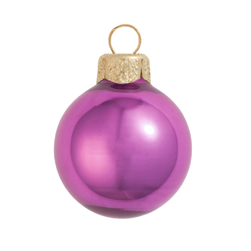 2ct Rose Pink Pearl Finish Glass Christmas Ball Ornaments 6" (150mm)