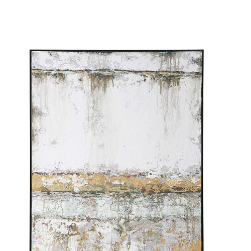 48" x 36" Hand-Painted Abstract Rectangle Canvas Wall Art Decoration