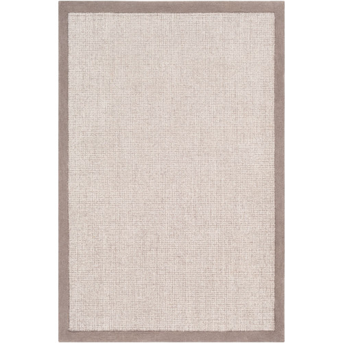 8' x 10' Solid Light brown and taupe Rectangular Area Rug