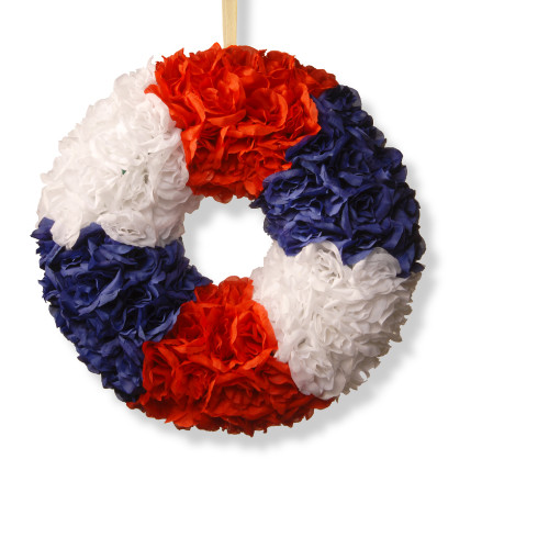 18" Patriotic Rose Wreath
