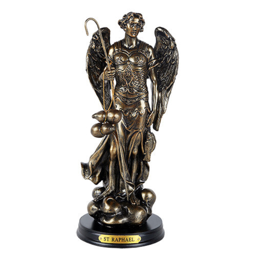 Archangel Raphael Bronze Statue Figurine