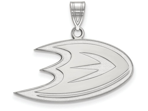 LogoArt Sterling Silver Anaheim Ducks Medium Pendant Necklace SS003MDUT