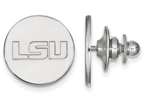 LogoArt Sterling Silver Louisiana State University Lapel Pin
