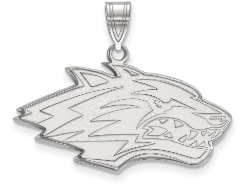 LogoArt Sterling Silver University Of New Mexico Large Pendant Necklace SS006UNMT