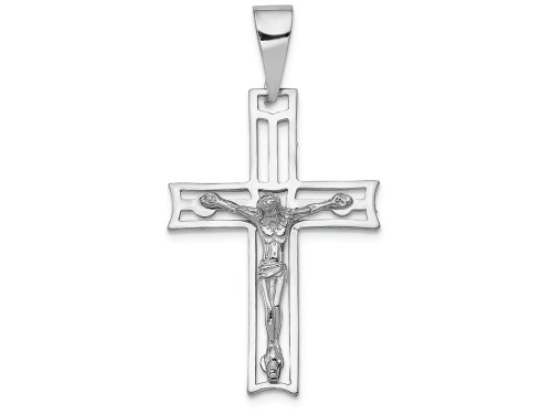 FJC Finejewelers 14k White Gold Crucifix Charm C2773B