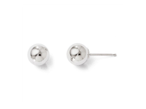 FJC Finejewelers 14k White Gold Polished 6mm Ball Post Earrings LES22ZB