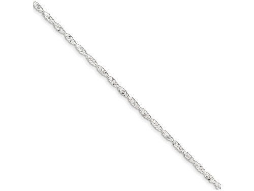 FJC Finejewelers Sterling Silver 2mm Singapore Chain Anklet QG2135T
