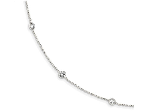 FJC Finejewelers Sterling Silver Cubic Zirconia Extension Necklace QG2092T