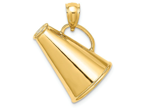 FJC Finejewelers 14k Yellow Gold Solid Polished 3d Large Megaphone Charm C2631A