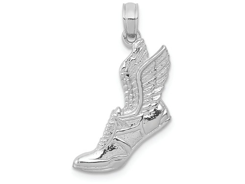 FJC Finejewelers 14k White Gold White Running Shoe with Wings Charm C2660WB