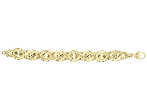 Finejewelers 14 Kt Yellow Gold 8 Inch Bulky Oval Link Bracelet with Lobster Clasp