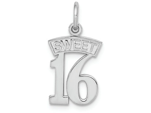 FJC Finejewelers 14k White Gold Sweet 16 Charm WCH25B