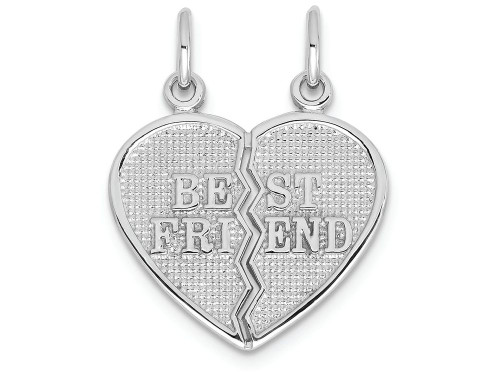 FJC Finejewelers 14k White Gold Best Friend Break-apart Charm WCH4B