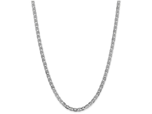 FJC Finejewelers 24 Inch 14k White Gold 4.4mm Concave Anchor Chain Necklace WCA12024B