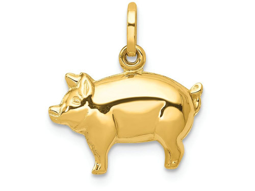 FJC Finejewelers 14k Yellow Gold Pig Charm XCH170A