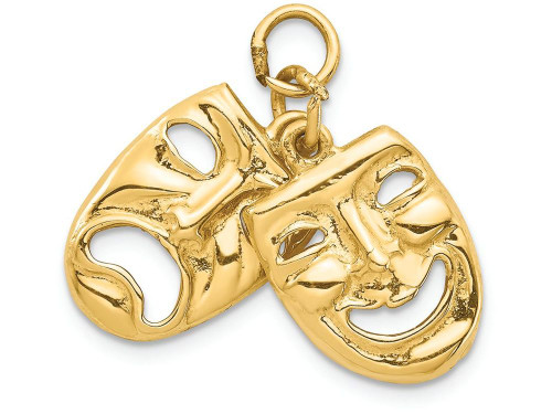 FJC Finejewelers 14k Yellow Gold Comedy Tragedy Charm XAC341A