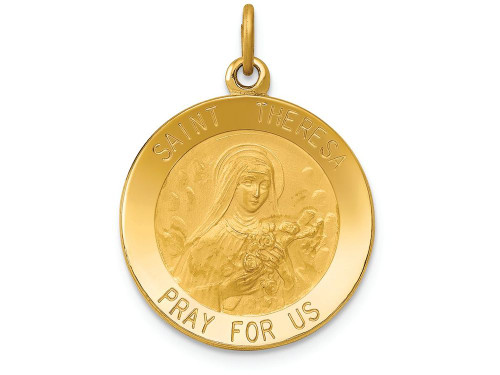 FJC Finejewelers 14k Yellow Gold Saint Theresa Medal Charm XAC224A