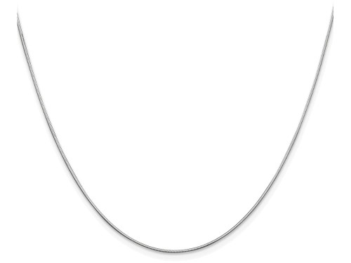 FJC Finejewelers 18 Inch 14k White Gold .80mm Ocatagonal Snake Chain Necklace WOS08018B