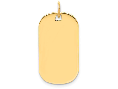 FJC Finejewelers 14k Yellow Gold Plain .018 Gauge Engraveable Dog Tag Disc Charm XM55218A