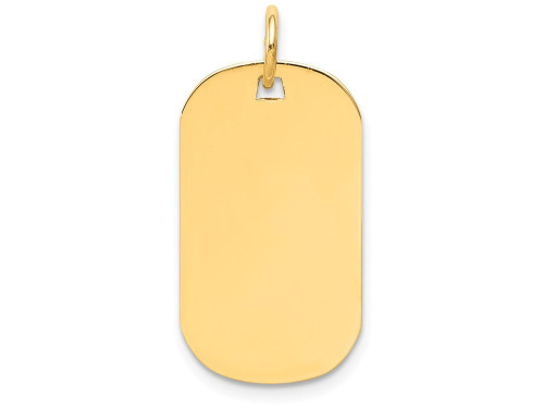FJC Finejewelers 14k Yellow Gold Plain .009 Gauge Engraveable Dog Tag Disc Charm 23 x 25mm XM55009A