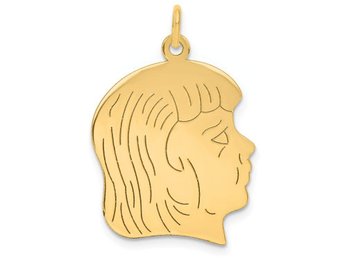 Finejewelers 14k Yellow Gold Girl Head Charm - XM33111A