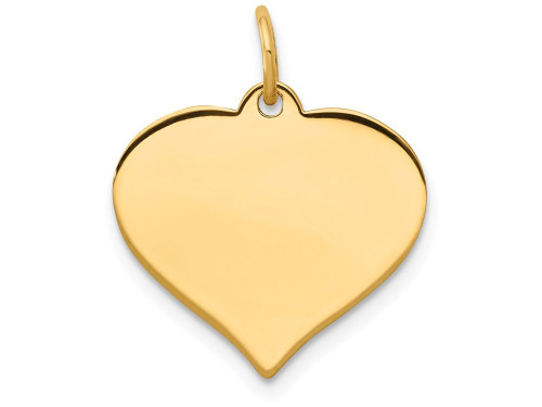 FJC Finejewelers 14k Yellow Gold Heart Disc Charm 17 x 19mm XM52818A