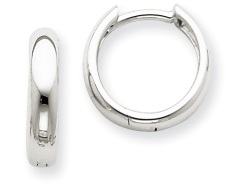 Finejewelers 14k White Gold Hinged Hoop Earrings - XY1123B