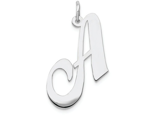 FJC Finejewelers 14k White Gold Large Fancy Script Initial a Charm YC655AB
