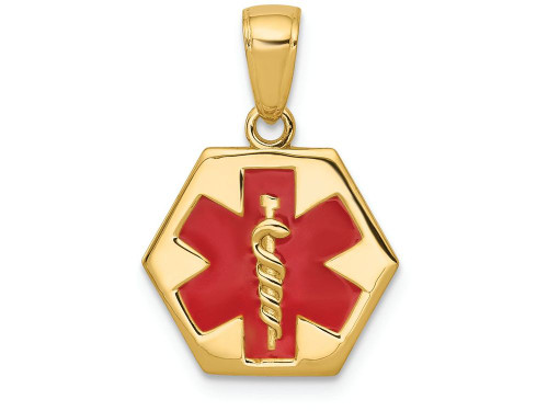Finejewelers 14k Yellow Gold Enameled Medical Disk Charm