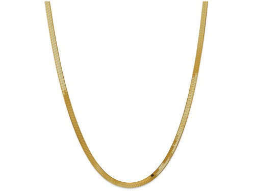 FJC Finejewelers 7 Inch 14k Yellow Gold 4.0mm Silky Herringbone Chain Bracelet SLK0407A